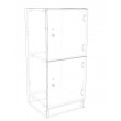 Lockers 2 Doors - Bank of 2 x High & 1 x Wide